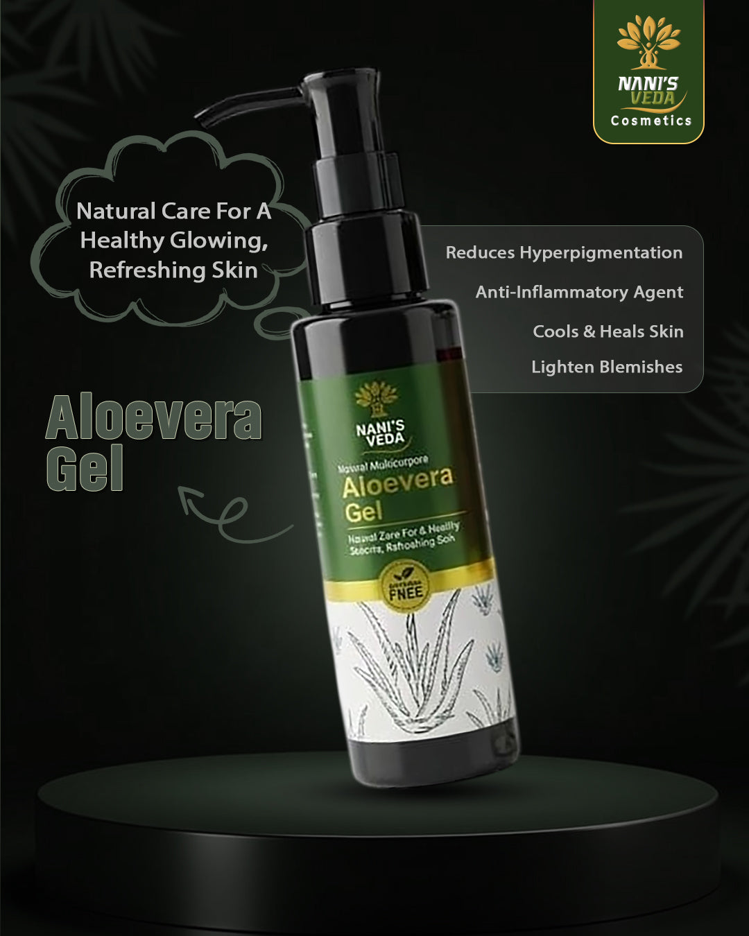 Nani’s Veda Natural Multipurpose Aloe Vera Gel – 100 ml