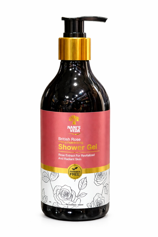 Nani’s Veda British Rose Enchanting Shower Gel – 300 ml