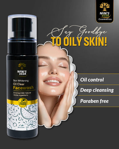 Nani’s Veda Skin Brightening Oil Clear Facewash – 100 ml