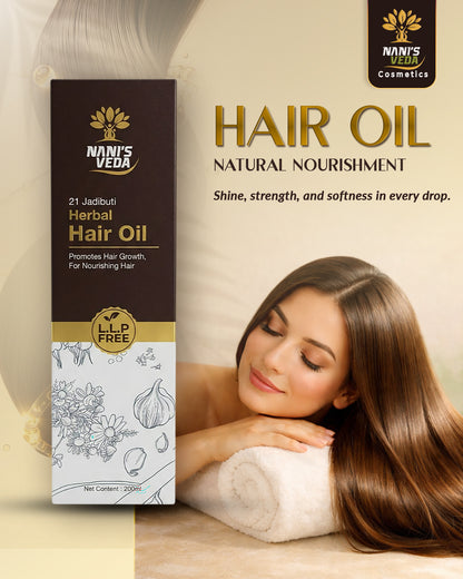 Nani’s Veda 21 Jadibuti Herbal Hair Oil – 100 ml