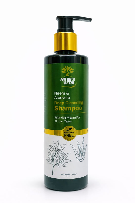 Nani’s Veda Neem & Aloe Vera Deep Cleansing Shampoo – 300 ml