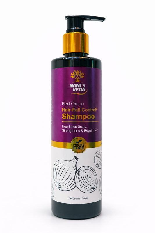 Nani’s Veda Red Onion Hair-Fall Control Shampoo – 300 ml