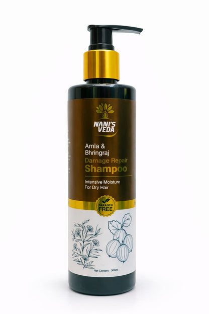 Nani’s Veda Amla & Bhringraj Damage Repair Shampoo – 300 ml
