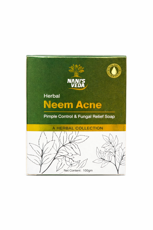 Nani’s Veda Herbal Neem Acne Soap – Pimple Control & Fungal Relief | 100g